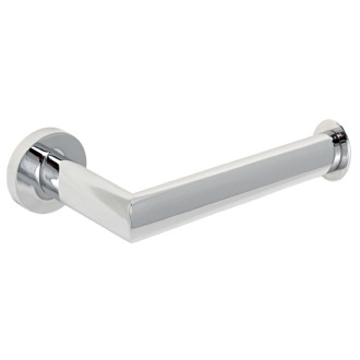 Polished Chrome Round Toilet Paper Holder Gedy 5124-13